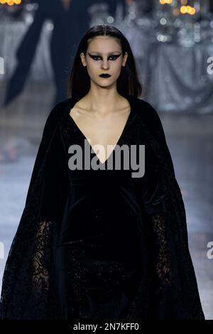 New York, États-Unis. 10th févr. 2023. Un mannequin marche sur la piste au Rodarte Fashion Show pendant l'automne hiver 2023 Collections Fashion Show à New York Fashion week à New York sur 10 février 2023. (Photo de Jonas Gustavsson/Sipa USA) crédit: SIPA USA/Alay Live News Banque D'Images