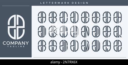 Motif abstrait tube lettre Z logo. Capsule moderne ZZ Z lettre logo vecteur. Illustration de Vecteur