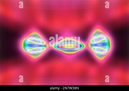 arrière-plan abstrait coloré de cercles à partir de lignes Banque D'Images