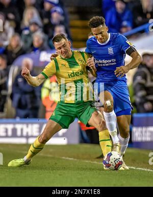 Birmingham, Royaume-Uni. 10th févr. 2023. *** Lors du match de championnat EFL Sky Bet entre Birmingham City et West Bromwich Albion à St Andrews, Birmingham, Angleterre, le 10 février 2023. Photo de Mark Dunn. Utilisation éditoriale uniquement, licence requise pour une utilisation commerciale. Aucune utilisation dans les Paris, les jeux ou les publications d'un seul club/ligue/joueur. Crédit : UK Sports pics Ltd/Alay Live News Banque D'Images