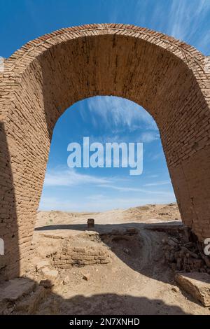 Ancienne porte, site de l'UNESCO l'ancienne ville assyrienne d'Asur ou Asur, Irak Banque D'Images