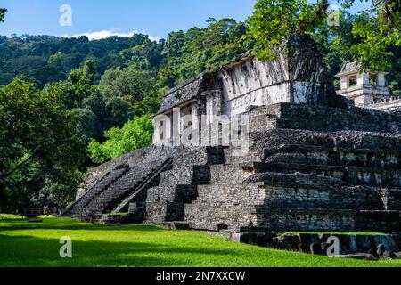 Patrimoine mondial de l'UNESCO les ruines mayas de Palenque, Chiapas, Mexique Banque D'Images
