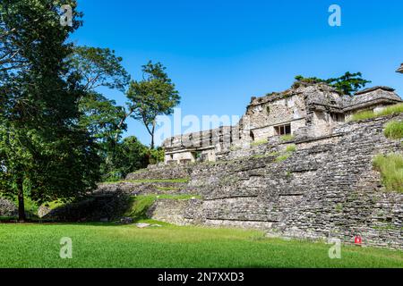 Patrimoine mondial de l'UNESCO les ruines mayas de Palenque, Chiapas, Mexique Banque D'Images