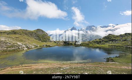 Plateau d'Emparis et chaîne de montagnes des grandes Rousses des Alpes françaises, Savoie, france Banque D'Images