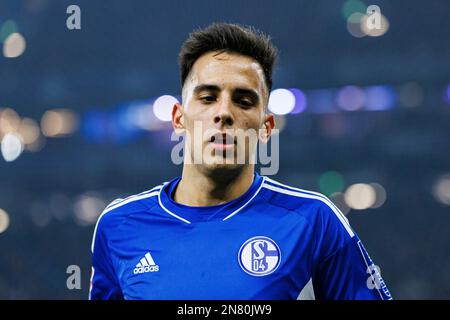 Gelsenkirchen, Allemagne. 10th févr. 2023. Firo : 02/10/2023, football, 1st ligue, 1st Bundesliga, Saison 2022/2023, FC Schalke 04 - VfL Wolfsburg Rodrigo Zalazar (FC Schalke 04) portrait, Credit: dpa/Alay Live News Banque D'Images