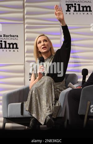 Santa Barbara, env. 2nd févr. 2023. Cate Blanchett au prix du meilleur réalisateur de l'année - Festival international du film annuel de Santa Barbara 38th au Arlington Theatre de Santa Barbara, Californie, sur 10 février 2023. Crédit : Faye Sadou/Media Punch/Alay Live News Banque D'Images