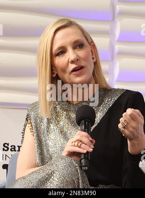 Santa Barbara, env. 2nd févr. 2023. Cate Blanchett au prix du meilleur réalisateur de l'année - Festival international du film annuel de Santa Barbara 38th au Arlington Theatre de Santa Barbara, Californie, sur 10 février 2023. Crédit : Faye Sadou/Media Punch/Alay Live News Banque D'Images