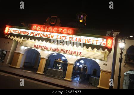 Santa Barbara, env. 2nd févr. 2023. L'atmosphère au prix exceptionnel du Performer de l'année - Festival annuel du film de Santa Barbara 38th au Arlington Theatre de Santa Barbara, Californie, sur 10 février 2023. Crédit : Faye Sadou/Media Punch/Alay Live News Banque D'Images