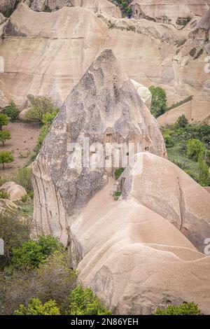 Fairy Chimney dans la vallée de Goreme, Cappadoce, Turquie Banque D'Images