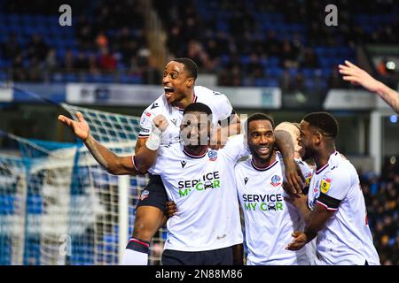 Ricardo Almedia Santos (5 Bolton Wanderers) célèbre ses 2nd Boltons 5th lors du match Sky Bet League 1 entre Peterborough et Bolton Wanderers à London Road, Peterborough, le samedi 11th février 2023. (Photo : Kevin Hodgson | ACTUALITÉS MI) crédit : ACTUALITÉS MI et sport /Actualités Alay Live Banque D'Images