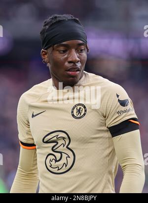 Londres, Royaume-Uni. 11th févr. 2023. Noni Madueke de Chelsea lors du match de football de la première Ligue anglaise entre West Ham United contre Chelsea au stade de Londres, Londres, le 11th février 2023 crédit: Action Foto Sport/Alay Live News Banque D'Images