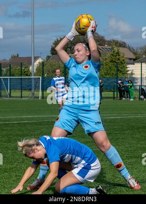 Glasgow, Écosse, Royaume-Uni. 21 août 2022 : Rossvale femmes jouant Morton dames dans le championnat. Banque D'Images