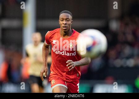 Walsall« s Liam Gordon lors du match Sky Bet League 2 entre Walsall et Leyton Orient au stade Banks, Walsall, le samedi 11th février 2023. (Photo : Gustavo Pantano | ACTUALITÉS MI) crédit : ACTUALITÉS MI et sport /Actualités Alay Live Banque D'Images