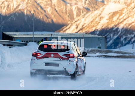 09A Jeremy PRAT (FR), RX EVOLUTION, action 09b Bryan DUFAS (FR), RX EVOLUTION, action pendant le 2023 Clio Ice Trophée 2023 - GSeries G3 sur le circuit Andorre - pas de la Casa, on 11 février 2023 à Encamp, Andorre - photo Damien Doumergue / DPPI crédit: DPPI Media/Alamy Live News Banque D'Images