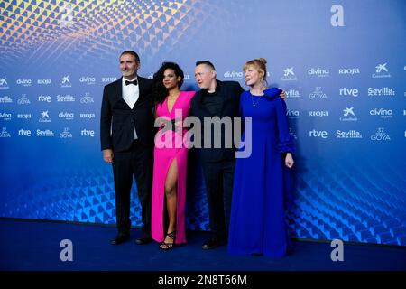 11 février 2023, Séville, Andalousie, Espagne: Fermin Muguruza assiste à 37th Goya Awards - tapis rouge à Fibes - Conférence et exposition sur 11 février 2023 à Séville, Espagne (Credit image: © Jack Abuin/ZUMA Press Wire) USAGE ÉDITORIAL SEULEMENT! Non destiné À un usage commercial ! Banque D'Images