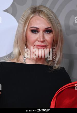 USAGE ÉDITORIAL UNIQUEMENT 11 février 2023, Londres, Royaume-Uni. JO O'Meara de S Club 7 arrivée au BRIT Awards 2023, O2 Arena, Londres. Crédit : Doug Peters/EMPICS/Alamy Live News Banque D'Images