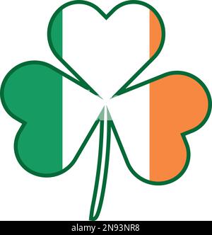 Image vectorielle de la feuille de trèfle ou image clipart Illustration de Vecteur