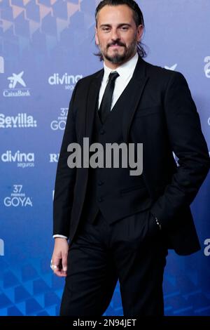 11 février 2023, Séville, Andalousie, Espagne: Asier Etxeandia assiste à 37th Goya Awards - tapis rouge à Fibes - Conférence et exposition sur 11 février 2023 à Séville, Espagne (Credit image: © Jack Abuin/ZUMA Press Wire) USAGE ÉDITORIAL SEULEMENT! Non destiné À un usage commercial ! Banque D'Images