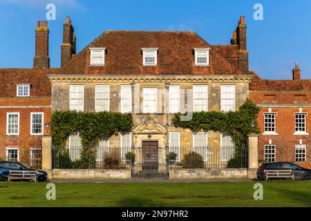 Mompesson House, une maison de 18th-siècle, Cathédrale fermée, Salisbury, Wiltshire, Angleterre Banque D'Images