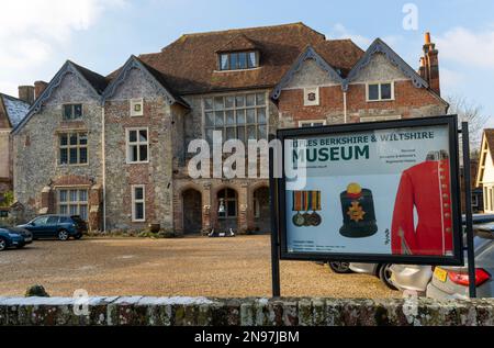 Musée militaire, Rifles Berkshire et Wiltshire, l'armoire, Salisbury, Wiltshire, Angleterre, ROYAUME-UNI Banque D'Images