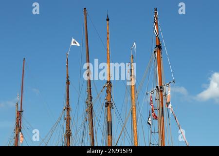 Navires à voile à Flensburg, Allemagne - navires à voile à Flensburg, Allemagne Banque D'Images