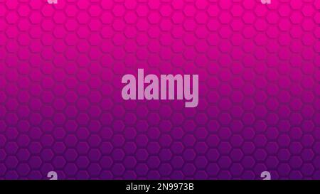 Motif hexagonal dégradé de couleur rose et violet sur fond rose et violet. Arrière-plan abstrait et moderne en résolution 4K. Copier l'espace. Banque D'Images