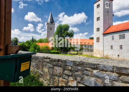 Hesse North Harz Castle Stamp Station Châteaux et palais Harzer Wandernadel Banque D'Images