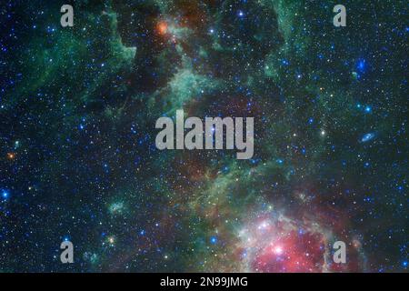 Groupe d'étoiles. Starfield. Nebula. Éléments de cette image fournis par la NASA Banque D'Images