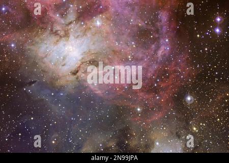 Groupe d'étoiles. Starfield. Nebula. Éléments de cette image fournis par la NASA Banque D'Images