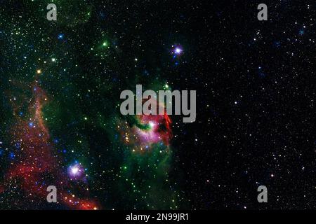 Espace profond. Rendu exceptionnel de la science-fiction. Éléments de cette image fournis par la NASA Banque D'Images