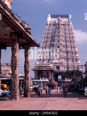 Varadharaja Perumal temple tour à Kancheepuram, Tamil Nadu, Inde, Asie Banque D'Images