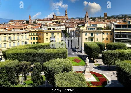 Arezzo Toscane Italie. Vue imprenable sur la ville Banque D'Images