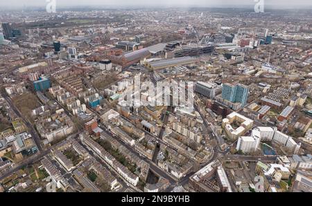 Direction King's Cross St. Pancras, Londres Banque D'Images