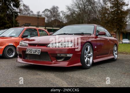 1997 Nissan 200SX, exposé à l'Assemblée japonaise tenue au Bicester Heritage Centre le 29th janvier 2023. Banque D'Images