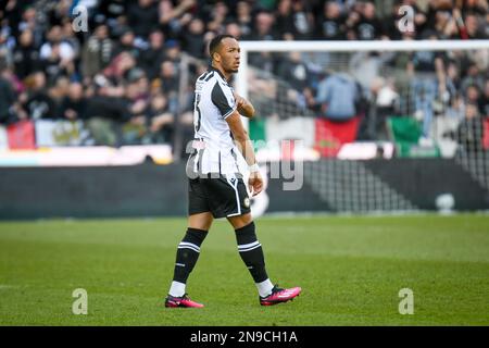 Udine, Italie. 12th févr. 2023. Portrait d'Udinese Enzo Ebosse pendant Udinese Calcio vs US Sassuolo, football italien série A match à Udine, Italie, 12 février 2023 crédit: Agence de photo indépendante/Alamy Live News Banque D'Images