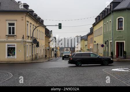 MARIENBERG, ALLEMAGNE - 04 DÉCEMBRE 2022 : rues de la vieille ville. Banque D'Images