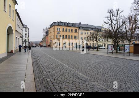 MARIENBERG, ALLEMAGNE - 04 DÉCEMBRE 2022 : rues de la vieille ville. Banque D'Images