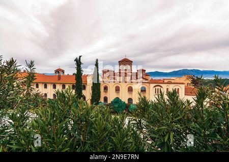 Monastère de Panagia à Markopoulos Oropou à Attica, Grèce. Banque D'Images