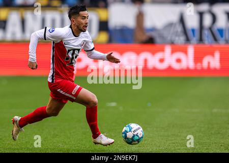 ARNHEM, PAYS-BAS - FÉVRIER 12 : Naoki Maeda du FC Utrecht lors du match hollandais entre vitesse et FC Utrecht à Gelredome sur 12 février 2023 à Arnhem, pays-Bas (photo de Ben gal/Orange Pictures) Banque D'Images