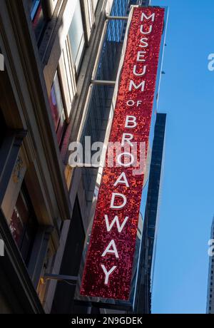 Le musée de Broadway est situé dans le quartier des théâtres près de Times Square, 2023, New York City, États-Unis Banque D'Images