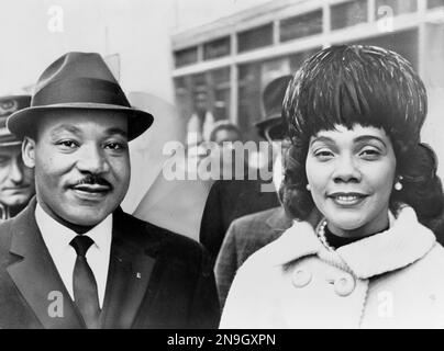 Martin Luther King Jr. Et son épouse Coretta Scott King Banque D'Images