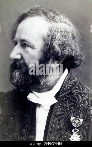 Armand Hippolyte Louis Fizeau (1819 – 1896) physicien français, mieux connu pour mesurer la vitesse de la lumière dans l'expérience de Fizeau. Photo d'Hippolyte Fizeau en 1883 par Eugène Pirou Banque D'Images