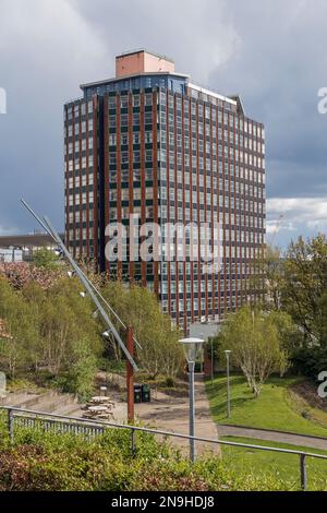 Livingstone Tower sur le campus de l'Université de Strathclyde, Glasgow, Écosse, Royaume-Uni, Europe Banque D'Images