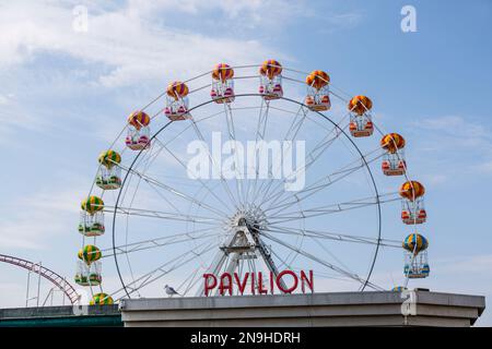 Grande roue du Grampian Eye au parc d'attractions Cadonas, Aberdeen, Écosse, Royaume-Uni, Europe Banque D'Images