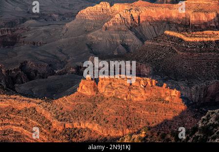 Célèbre plateau du Grand Canyon en Arizona, États-Unis Banque D'Images