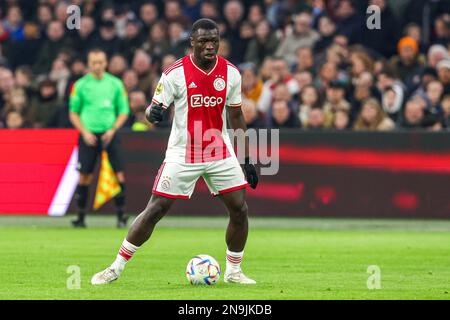 AMSTERDAM, PAYS-BAS - FÉVRIER 12: Brian Brobbey d'Ajax pendant le match néerlandais Eredivisie entre Ajax et RKC Waalwijk à l'arène Johan Cruyff sur 12 février 2023 à Amsterdam, pays-Bas (photo de Peter sous/Orange Pictures) crédit: Orange pics BV/Alay Live News Banque D'Images
