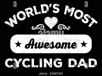 La plus impressionnante des balades à vélo au monde. Illustration de Vecteur