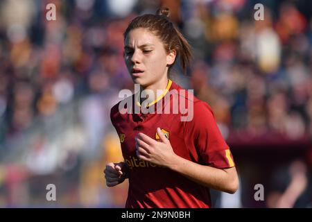 Rome, Italie , 11 février, , 2023 photo de gauche à droite, Manuela Giugliano de AS Roma Pendant le championnat de football féminin série a match Roma v Inter Credit: Massimo Insabato/Alay Live News Banque D'Images