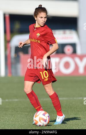 Rome, Italie , 11 février, , 2023 photo de gauche à droite, Manuela Giugliano de AS Roma Pendant le championnat de football féminin série a match Roma v Inter Credit: Massimo Insabato/Alay Live News Banque D'Images