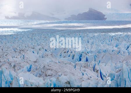 Crevasses du glacier Perito Moreno en Patagonie, Argentine, Amérique du Sud Banque D'Images